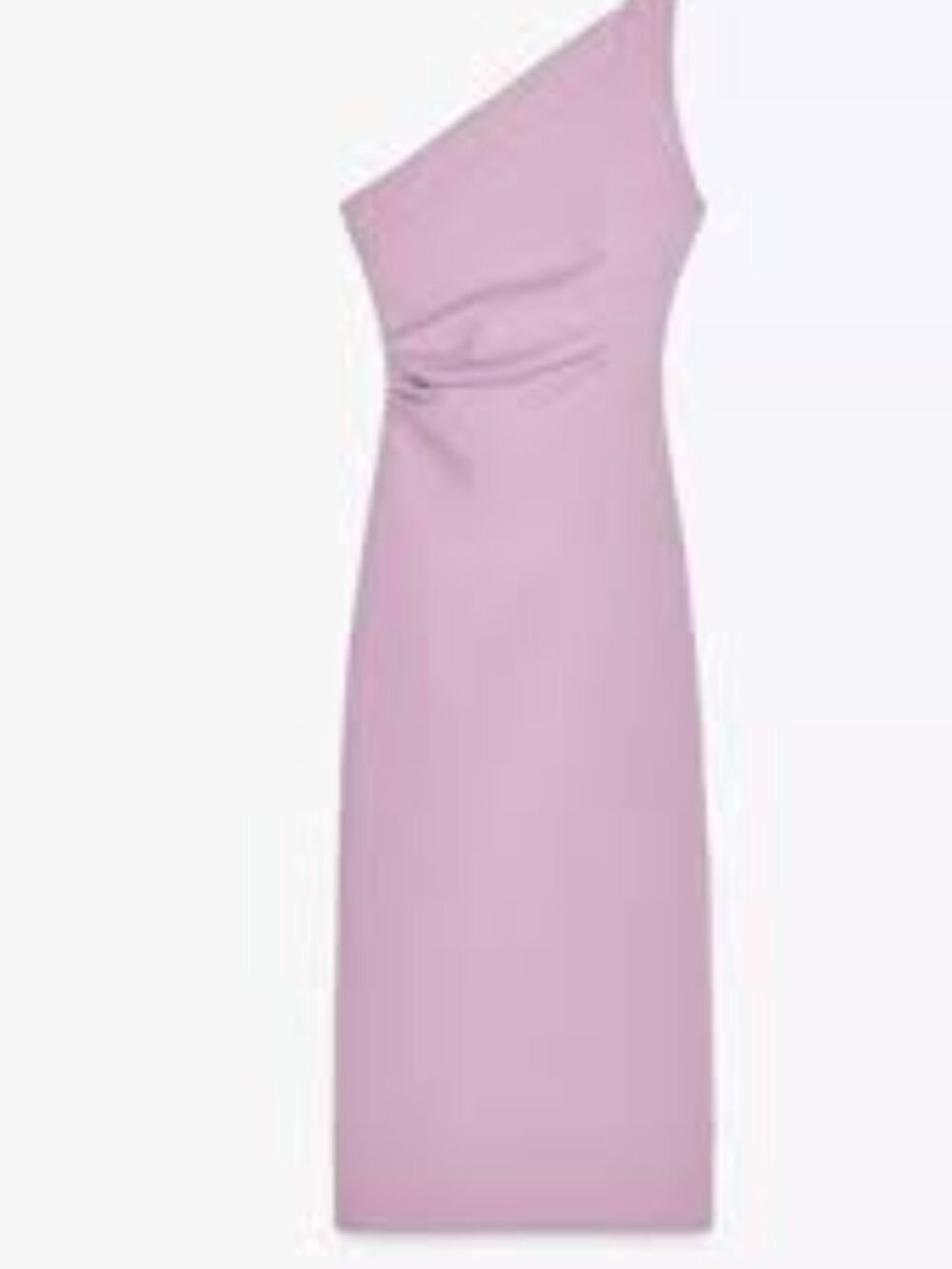 Zara Lilac One Shoulder Draped Midi Dress Size M NWT
